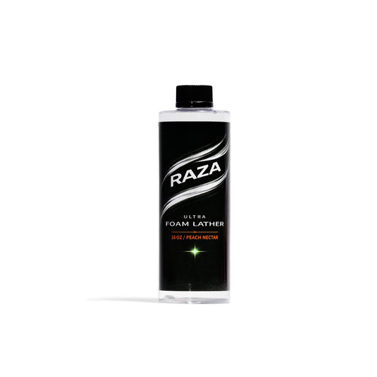 RAZA FOAM LATHER - pH Neutral - High Foaming - Peach Nectar Scent - Highly Dilutable